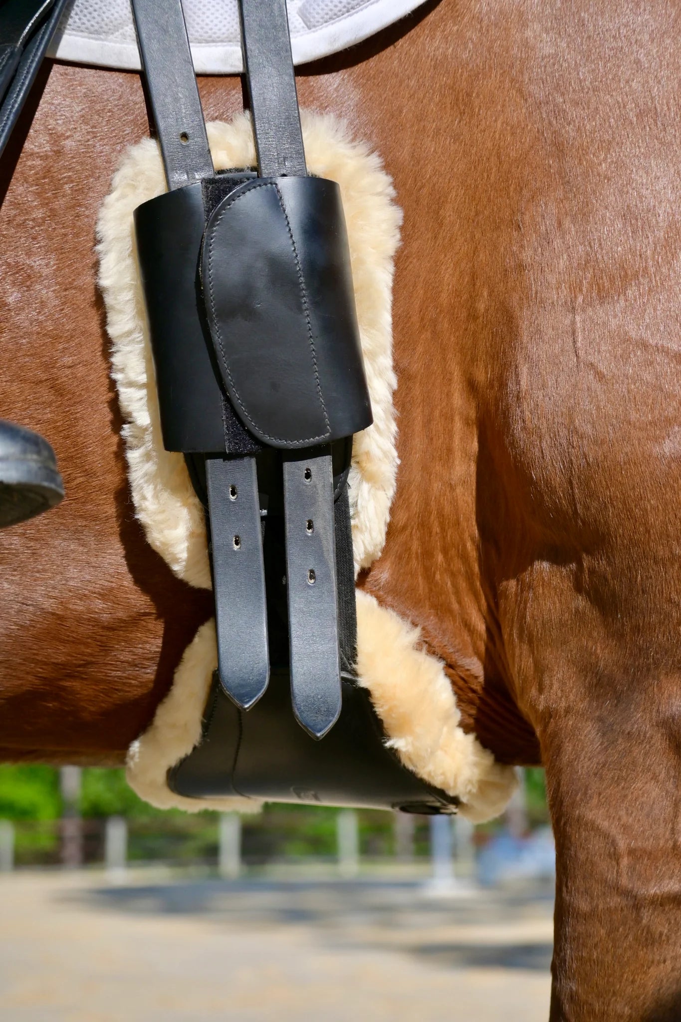 Correct Connect Removable Genuine Sheepskin Pads for Short Comfort Girth