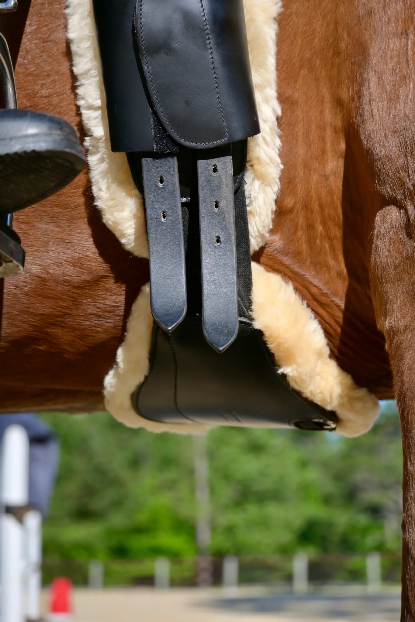 Correct Connect Removable Genuine Sheepskin Pads for Short Comfort Girth