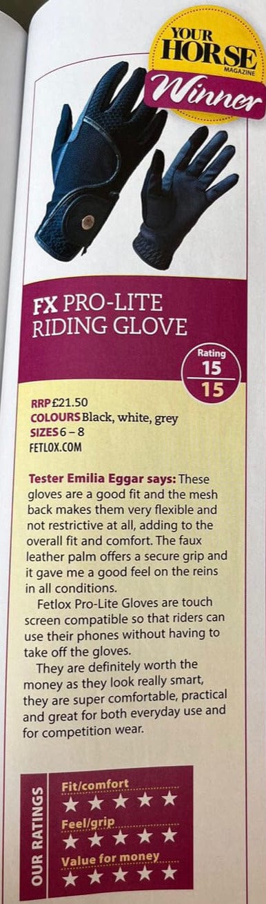 FX Pro-Lite Riding Glove - Navy