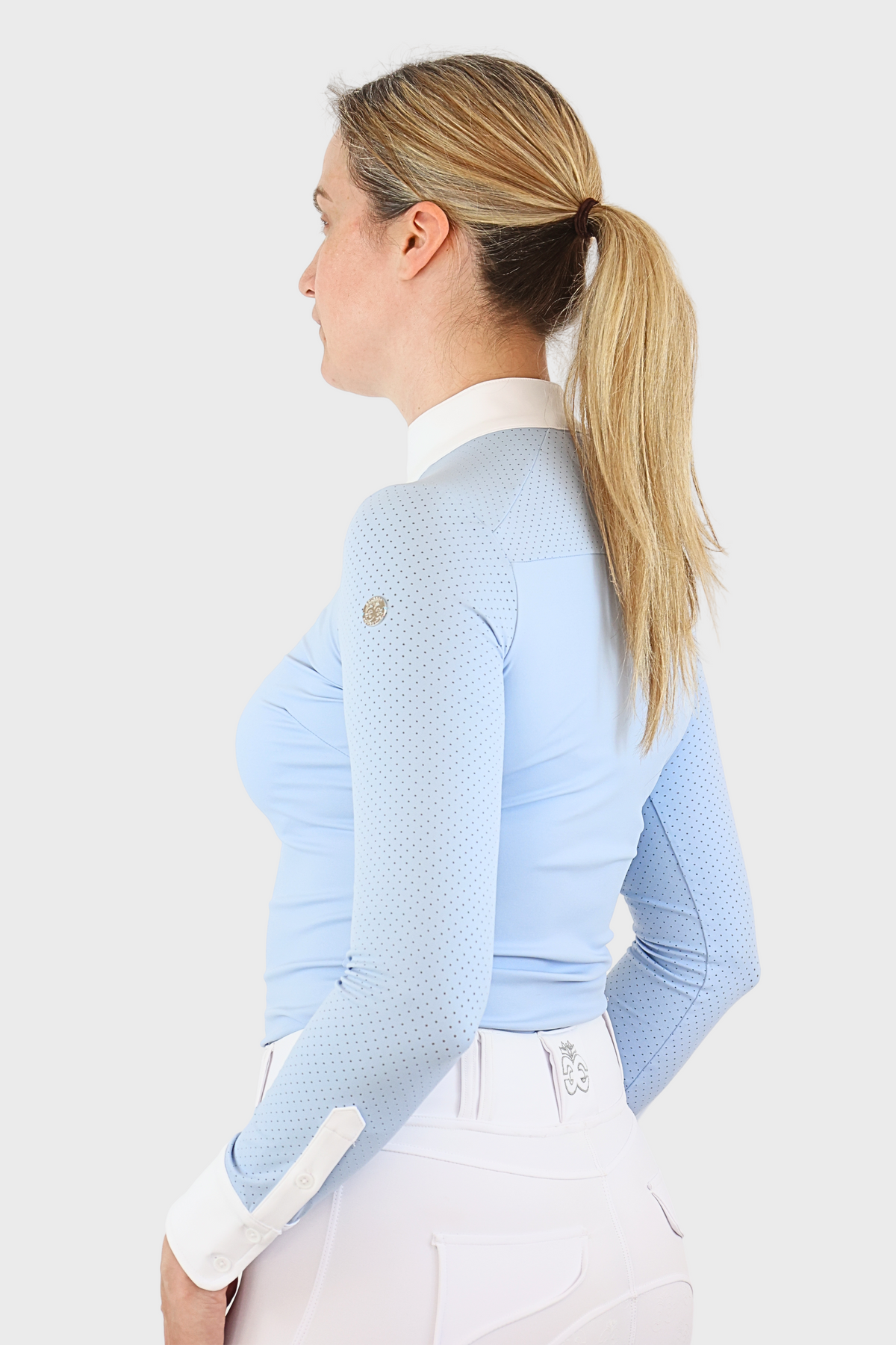 Long Sleeved Show Shirt - Baby Blue