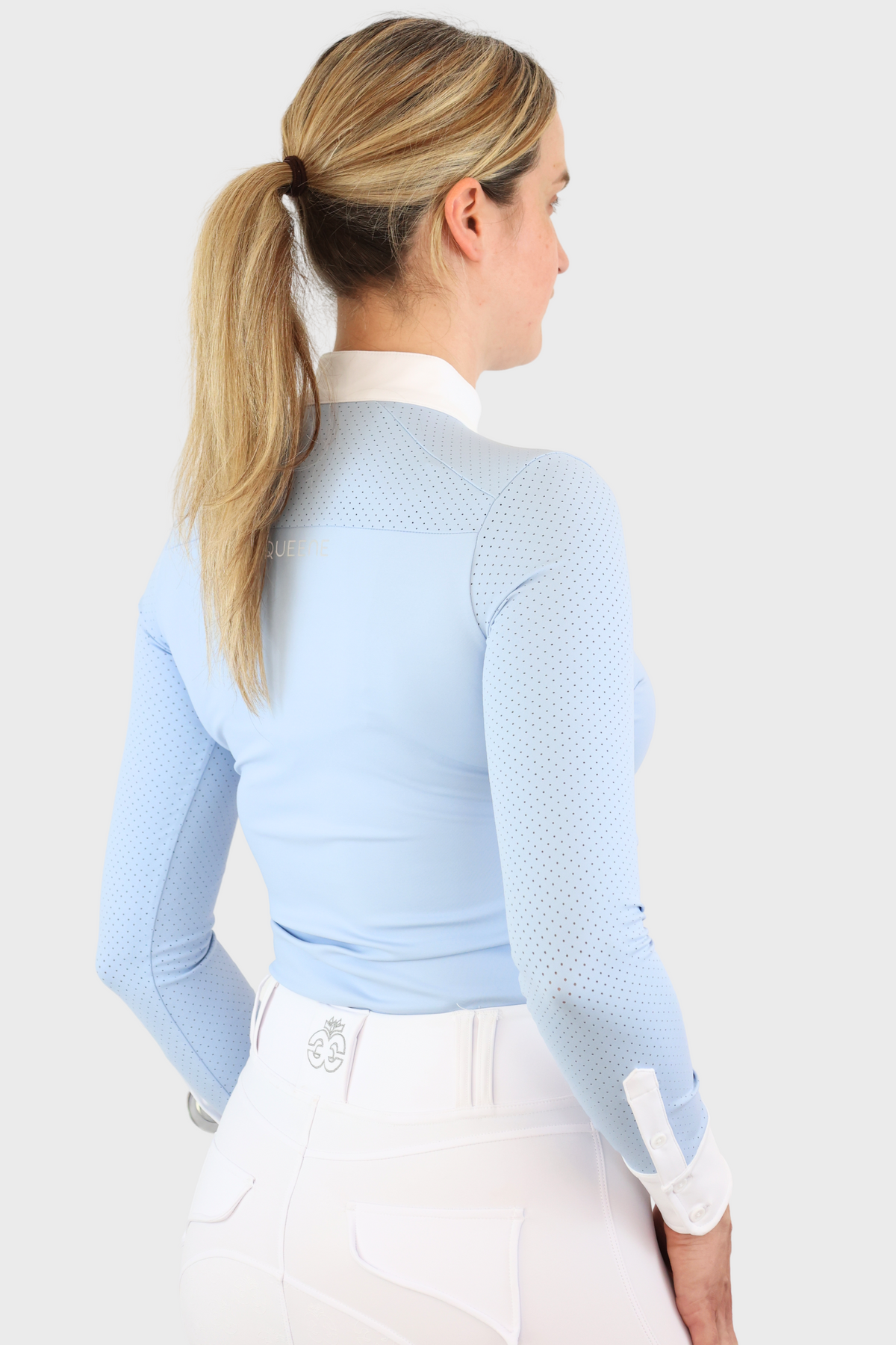 Long Sleeved Show Shirt - Baby Blue