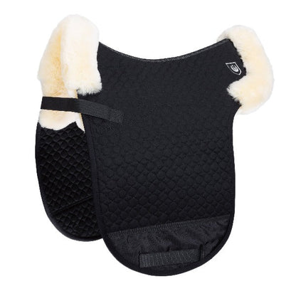 Sheepskin Dressage Numnahs - Half lined with 1/4 Border