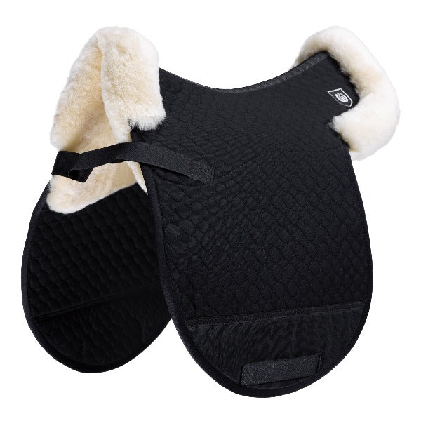 Sheepskin GP Numnahs - Half lined with 1/4 Border