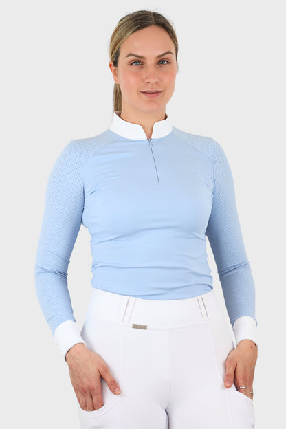 Long Sleeved Show Shirt - Baby Blue