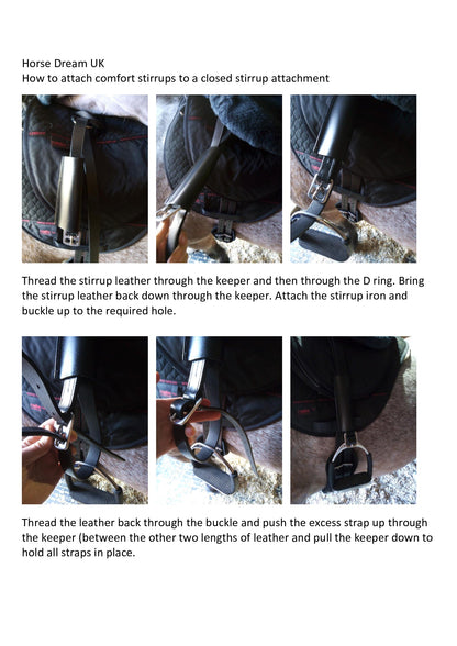 Comfort Stirrup Leathers for our Bareback pads
