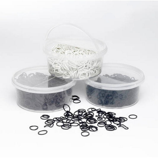 Lincoln Plaiting Bands - White Tub