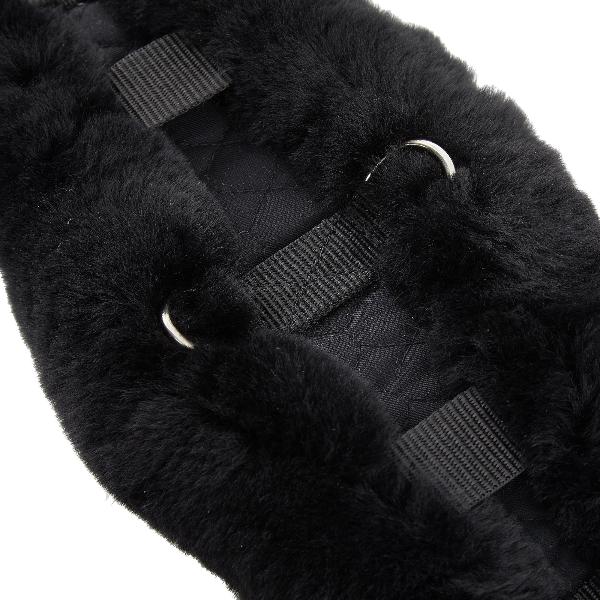 Sheepskin Dressage girth - Contoured - Black/charcoal