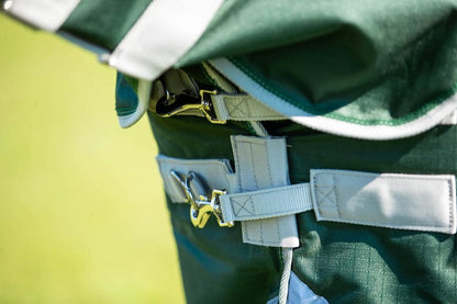200g Detachable Neck Turnout Rug - Hunter Green