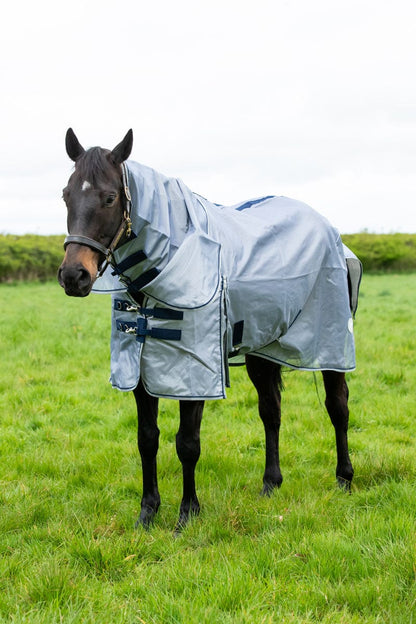 Nylon Fly Cool Rug - Grey/Navy