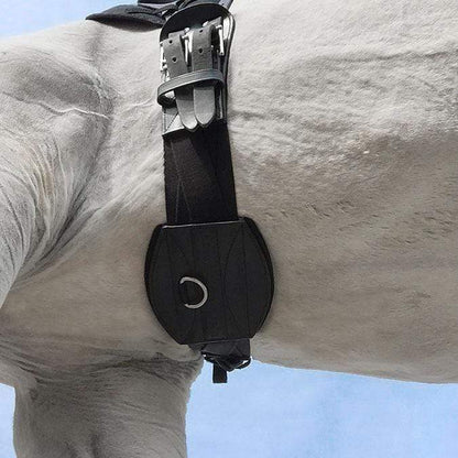 Tapestry leather dressage girth