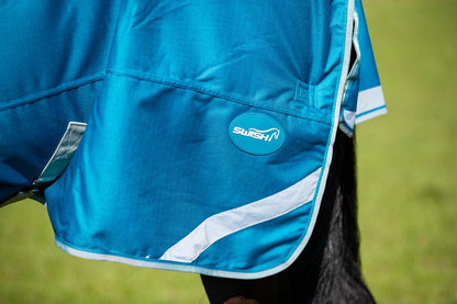 50g Detachable Neck Turnout Rug - Turquoise