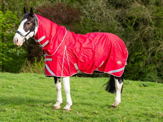 WIDE FIT 0g Detachable Neck Turnout Rug - Red